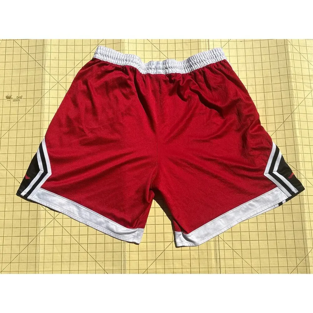 Jordan Mens Basketball Shorts Size 4XL Red Black White DRI-FIT Jumpman